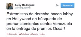 Tuit Delcy Rodríguez