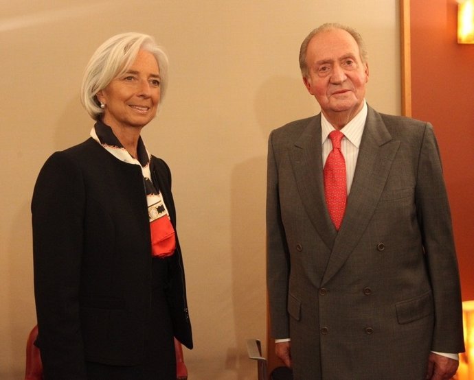 El Rey recibe a la directora del FMI