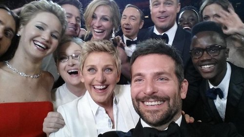 Selfie ellen degeneres oscar retuiteado historia twitter pitt angelina streep