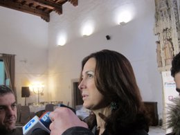La portavoz de la Junta de Gobierno de Santiago, María Pardo