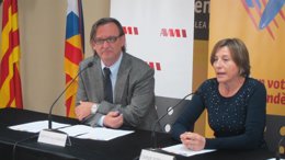 Josep Maria Vila d'Abadal (AMI), Carme Forcadell (ANC)