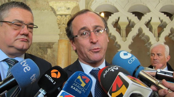 Alfonso Alonso, en La Aljafería