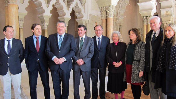 Representantes de los grupos del PP en las Cortes de Aragón y Congreso