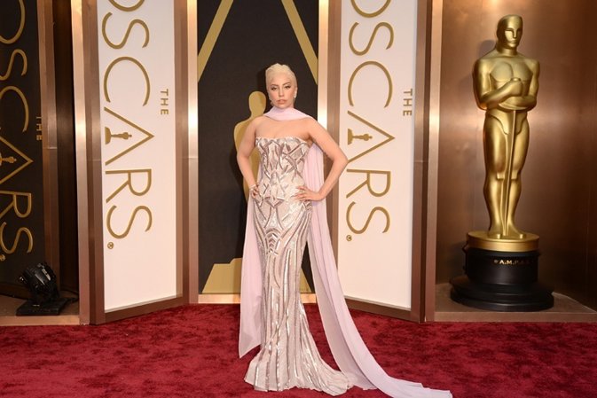 HOLLYWOOD, CA - MARCH 02:  Recording artist Lady Gaga attends the Oscars held at