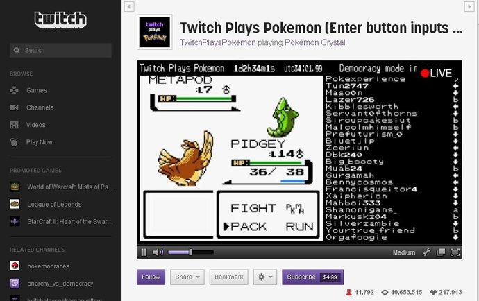 Twitch Plays Pokémon