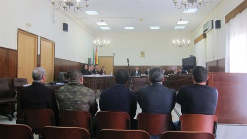 Imagen del juicio de Juan José Cortés y cuatro familiares.