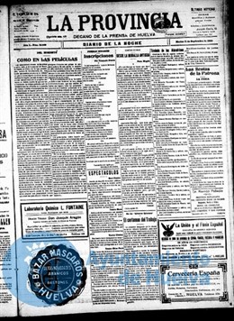 Portada del diario 'La Provincia' con poema traducido de Pessoa. 