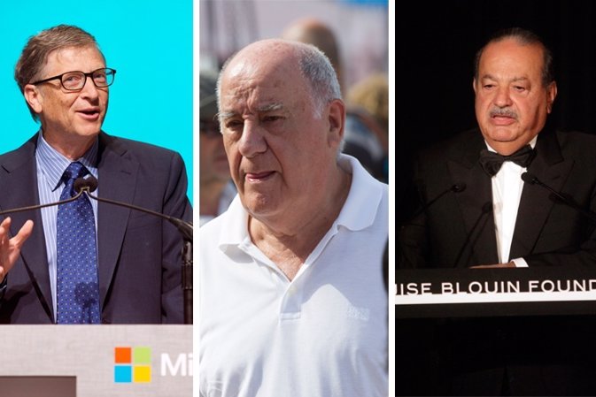 Amancio Ortega, el tercer hombre más rico del mundo, por detrás de Bill Gates y 