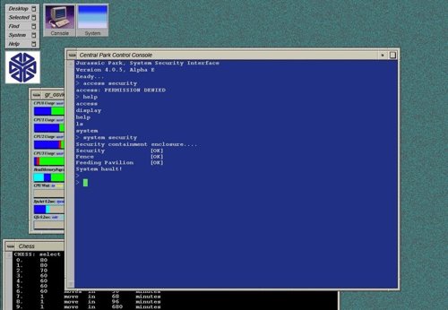 Recrean el sistema operativo de Parque Jurásico