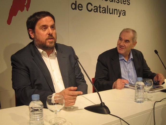 Oriol Junqueras (ERC) y Ernest Maragall (NECat)