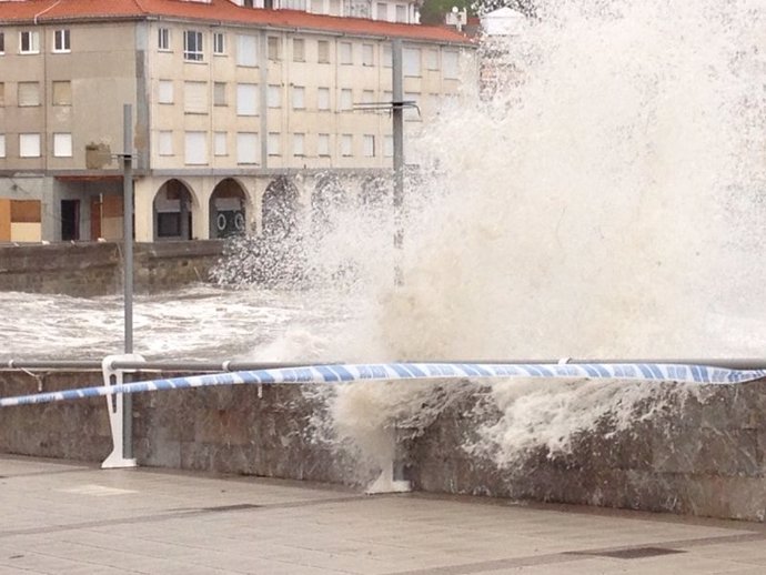 Temporal en Luanco