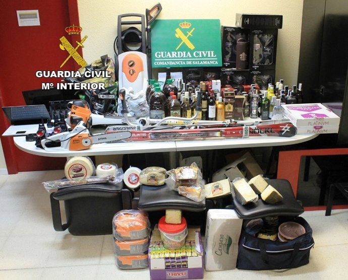 Productos intervenidos en la operación 'Elektra'