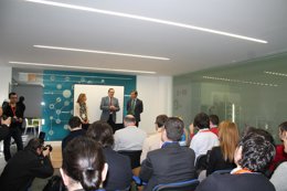 García, entre Marzo y Repullo, en la inauguración de MAAC