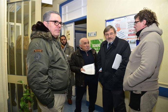 Lissavetzky con trabajadores de Madrid Salud                           