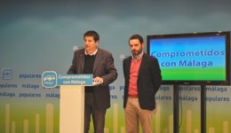 Obalré y Carmona en rueda de prensa PP malaga