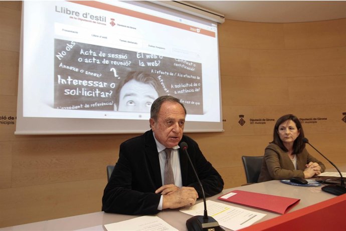 Joan Giraut, en la presentación de este martes de la página web