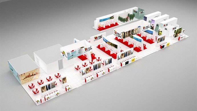 Imagen virtual del stand balear en la ITB