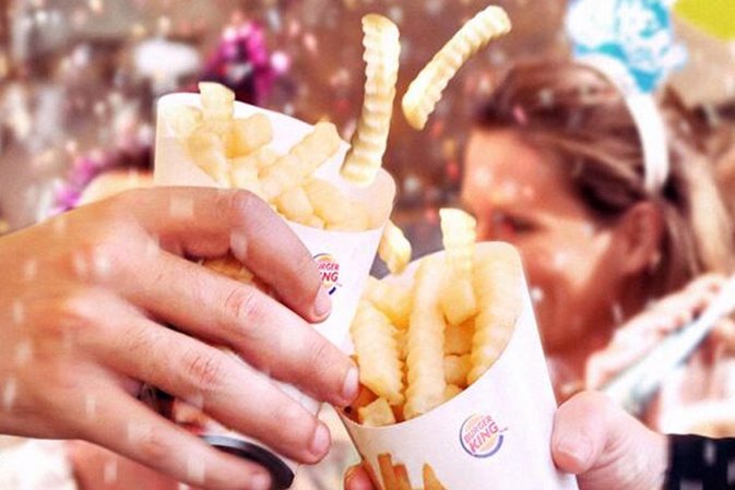 Patatas fritas gratis en Burger King