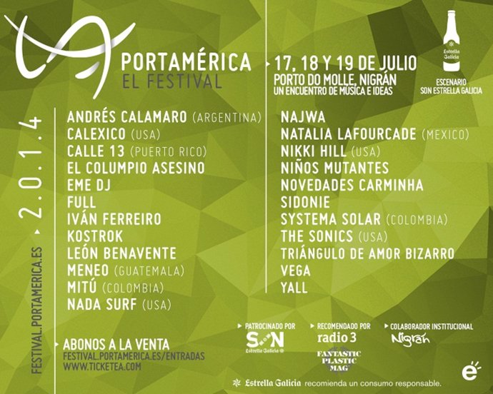 Cartel de PortAmérica 2014