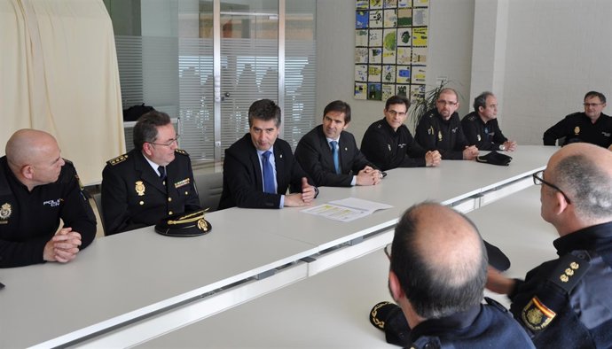 El director de la Policía Nacional Ignacio Cosidó visita Girona