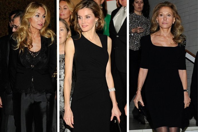 La Princesa Letizia, Alicia Koplowitz y Esther Alcocer brillan con sus total bla