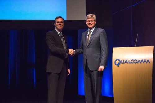Steve Mollenkopf, CEO de Qualcomm y Paul Jacobs, Presidente Ejecutivo