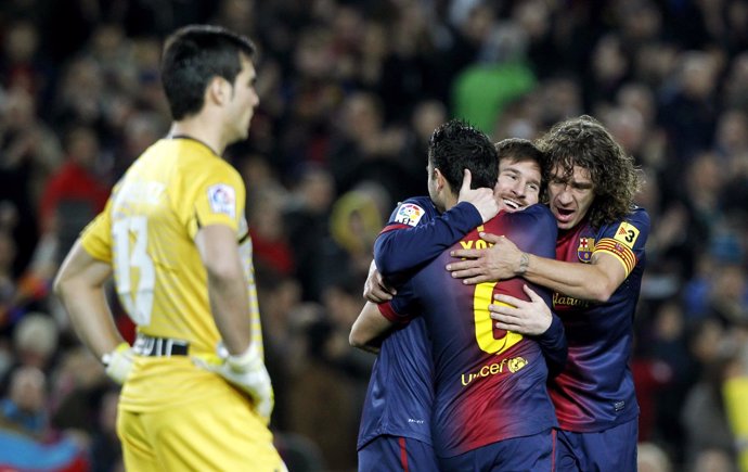 El Barcelona vence a Osasuna con cuatro goles de Messi