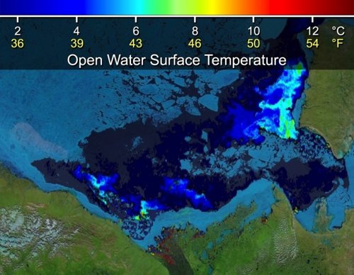 Calentamiento ríos en el Ártico