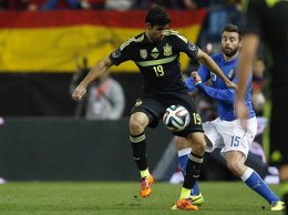 Diego Costa en su debut con la selección española