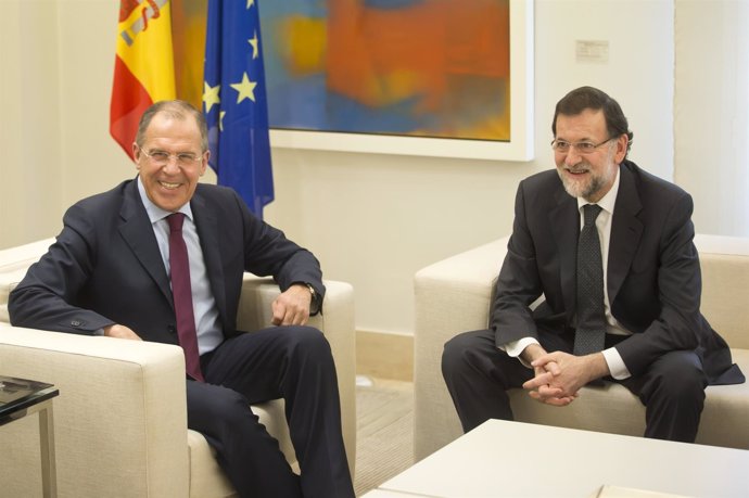 Rajoy y el ministro ruso de Exteriores