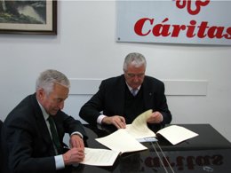 Firma de convenio de colaboración entre PSN y Cáritas
