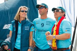 Iker Martinez Pedro Campos Theresa Fabel Team Telefonica Volvo Ocean Race