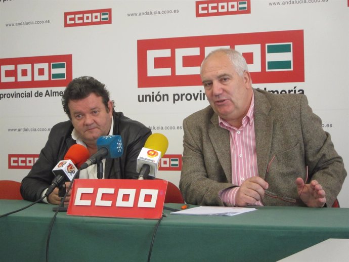 Juan Pallarés y Francisco Carbonero (CCOO-A)