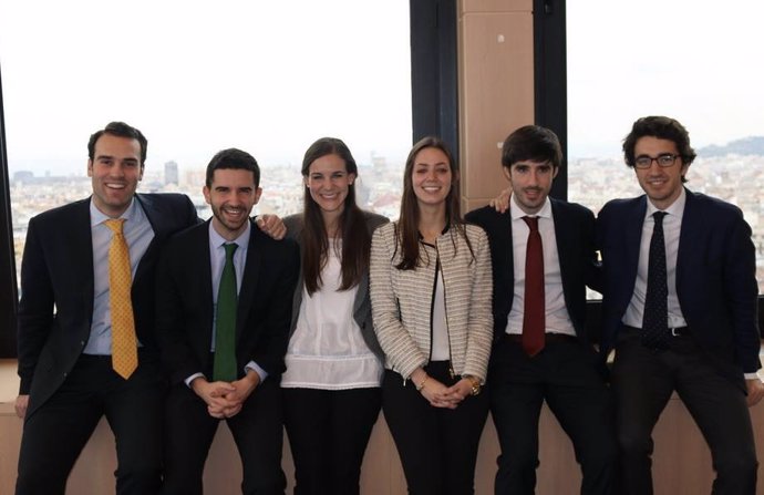 Estudiantes de Derecho de la Universidad de Navarra.