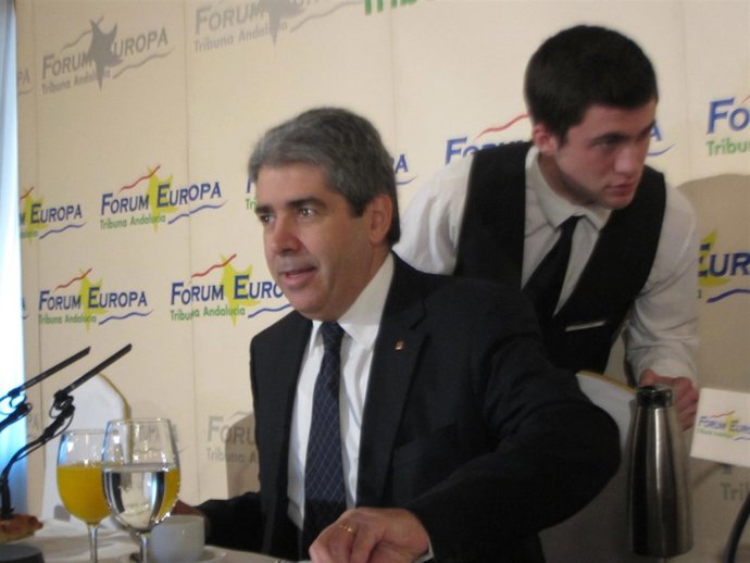 Fransces Homs hoy en un desayuno informativo en Sevilla