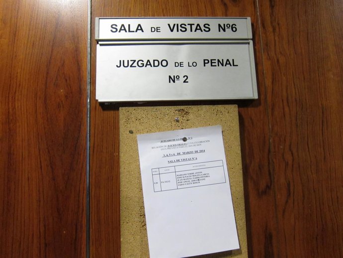Sala de vistas donde se ha celebrado el juicio de la 'Ciudad del Golf'