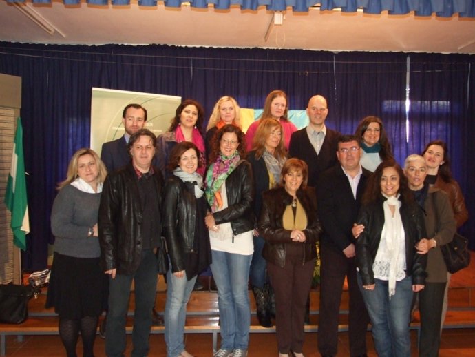 Recepción de Purificación Gálvez a delegación de Comenius Regio