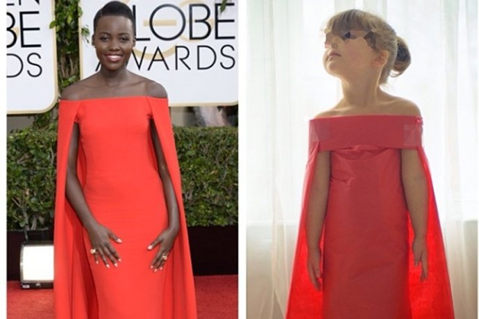 Mayhem, la niña con más estilo para lucir vestidos de papel 