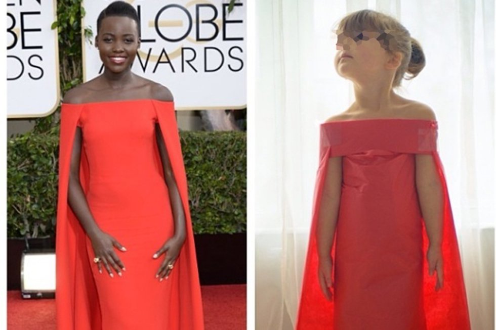 Mayhem, la niña con más estilo para lucir vestidos de papel 
