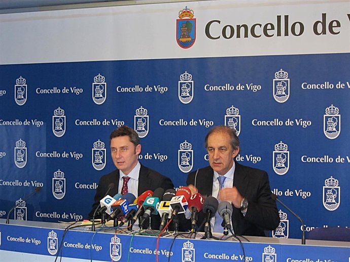 Los concejales de Vigo Miguel Fidalgo y Chema Fiegueroa