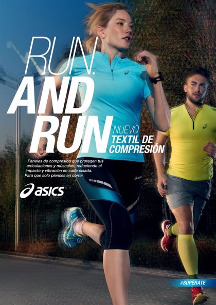 Refrescante cortina no pagado ASICS lanza su campaña 'Run and run' bajo el lema de #Supérate