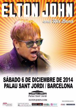 El cantante Elton John tocará en Barcelona en diciembre.