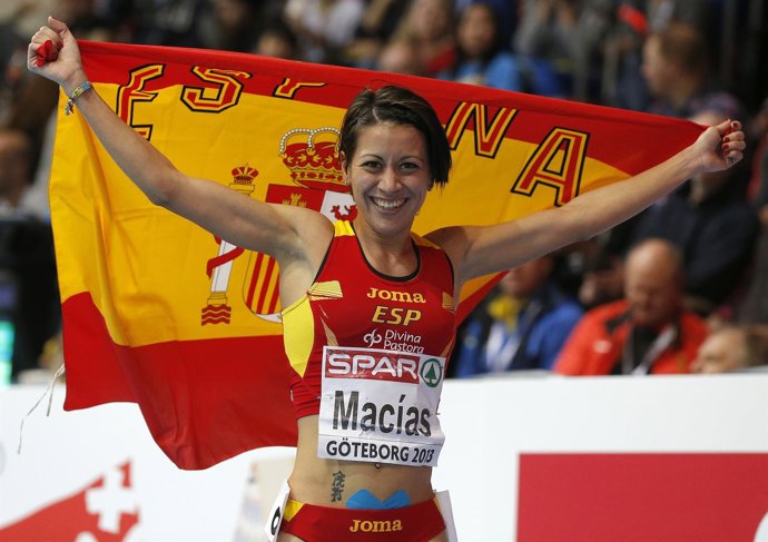Isabel Macías en el Europeo de Goteborg