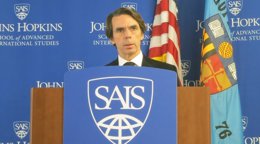 El expresidente del Gobierno y presidente de FAES José María Aznar