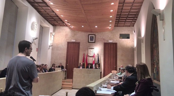 Intervención del concejal Alberto Marcos (IU) en el Ayuntamiento de Salamanca