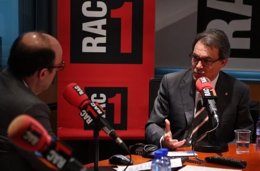 El presidente de la Generalitat, Artur Mas, en una entrevista