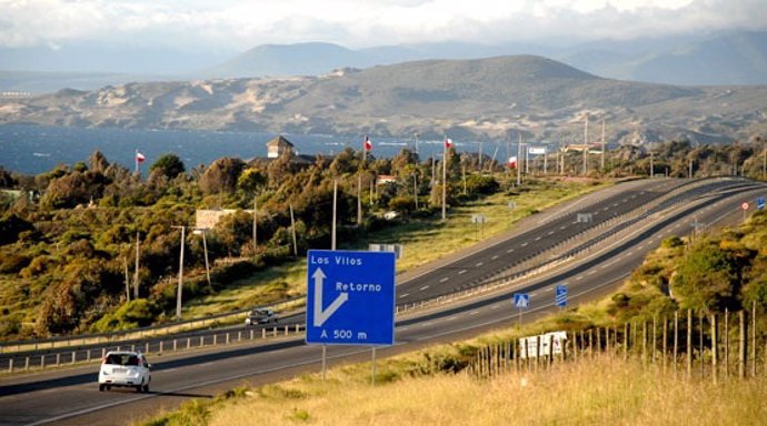 Una de las autopistas de Globalvía en Chile