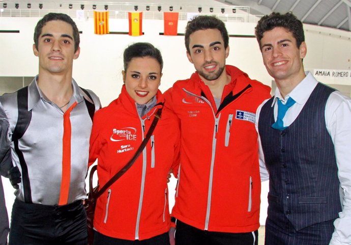 Los cuatro patinadores españoles en Sochi 2014