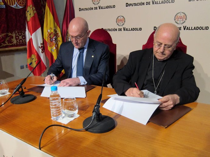 Firma de convenio de colaboración entre Diputación y Arzobispado