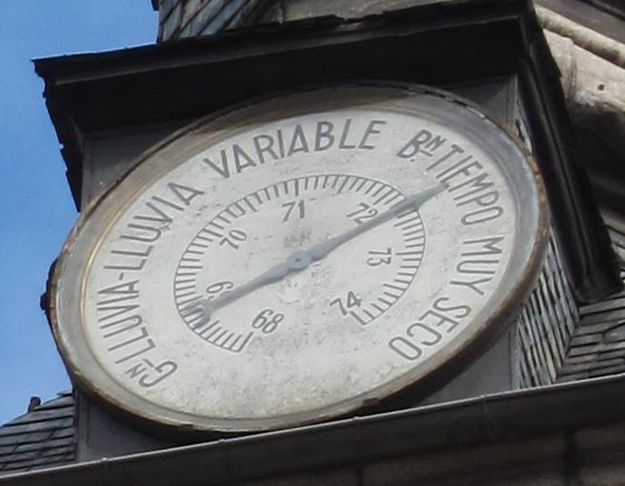 barómetro que marca buen tiempo en madrid